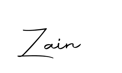 Create a beautiful signature design for name Zain . With this signature (Autography-DOLnW) fonts, you can make a handwritten signature for free. Zain  signature style 10 images and pictures png