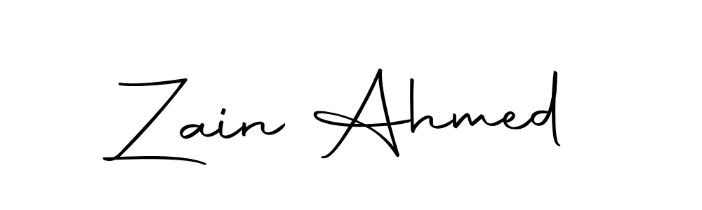 Zain Ahmed stylish signature style. Best Handwritten Sign (Autography-DOLnW) for my name. Handwritten Signature Collection Ideas for my name Zain Ahmed. Zain Ahmed signature style 10 images and pictures png