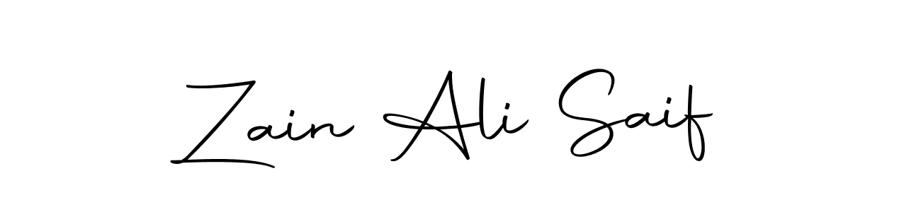 Create a beautiful signature design for name Zain Ali Saif. With this signature (Autography-DOLnW) fonts, you can make a handwritten signature for free. Zain Ali Saif signature style 10 images and pictures png