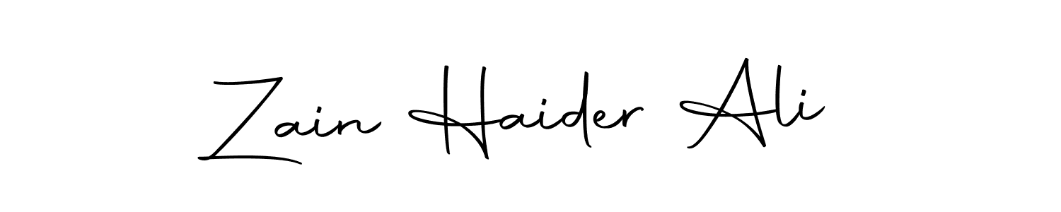 Design your own signature with our free online signature maker. With this signature software, you can create a handwritten (Autography-DOLnW) signature for name Zain Haider Ali. Zain Haider Ali signature style 10 images and pictures png