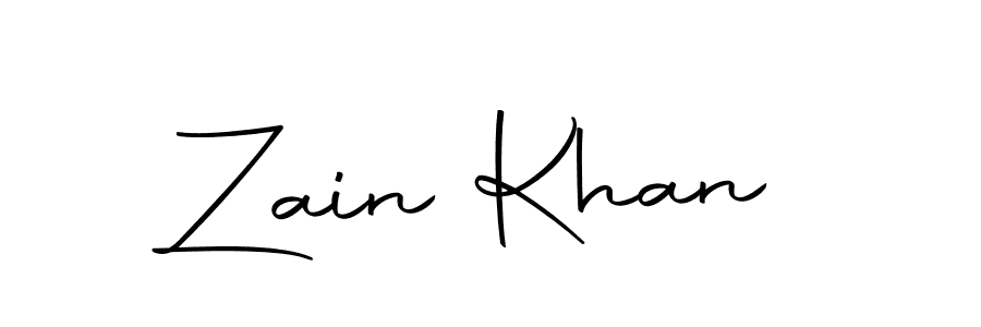 Design your own signature with our free online signature maker. With this signature software, you can create a handwritten (Autography-DOLnW) signature for name Zain Khan. Zain Khan signature style 10 images and pictures png