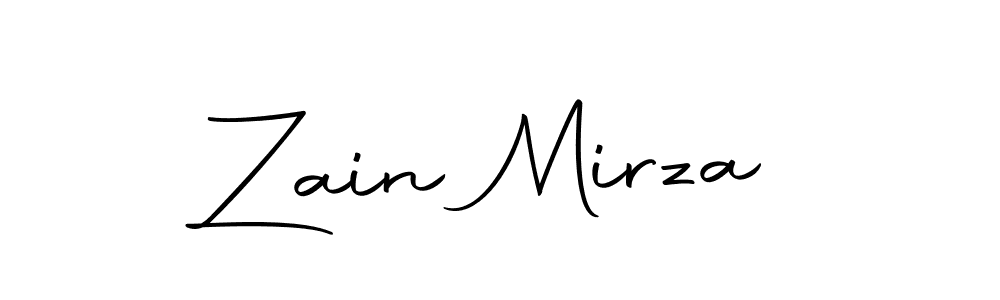 Use a signature maker to create a handwritten signature online. With this signature software, you can design (Autography-DOLnW) your own signature for name Zain Mirza. Zain Mirza signature style 10 images and pictures png