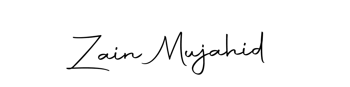 This is the best signature style for the Zain Mujahid name. Also you like these signature font (Autography-DOLnW). Mix name signature. Zain Mujahid signature style 10 images and pictures png