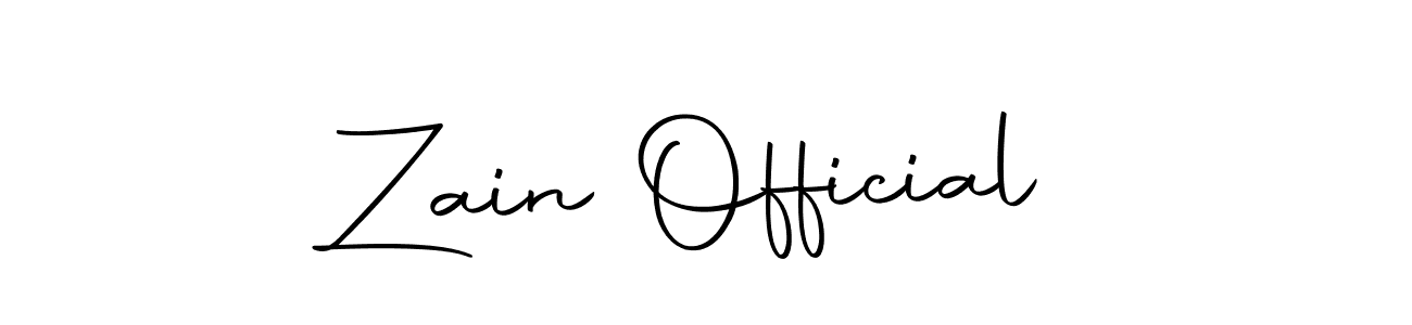 Use a signature maker to create a handwritten signature online. With this signature software, you can design (Autography-DOLnW) your own signature for name Zain Official. Zain Official signature style 10 images and pictures png