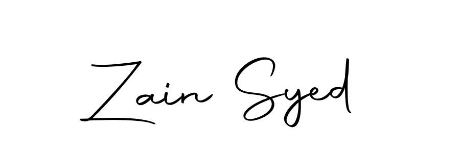 Design your own signature with our free online signature maker. With this signature software, you can create a handwritten (Autography-DOLnW) signature for name Zain Syed. Zain Syed signature style 10 images and pictures png