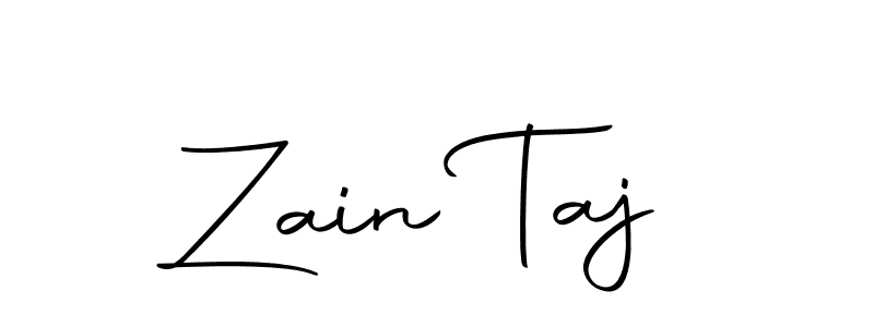 Design your own signature with our free online signature maker. With this signature software, you can create a handwritten (Autography-DOLnW) signature for name Zain Taj. Zain Taj signature style 10 images and pictures png