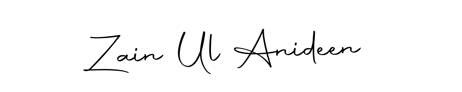 Also we have Zain Ul Anideen name is the best signature style. Create professional handwritten signature collection using Autography-DOLnW autograph style. Zain Ul Anideen signature style 10 images and pictures png