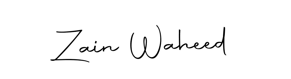 Use a signature maker to create a handwritten signature online. With this signature software, you can design (Autography-DOLnW) your own signature for name Zain Waheed. Zain Waheed signature style 10 images and pictures png