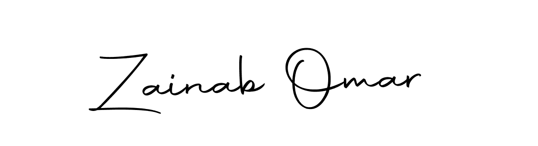 Make a beautiful signature design for name Zainab Omar. Use this online signature maker to create a handwritten signature for free. Zainab Omar signature style 10 images and pictures png