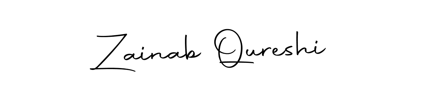 Use a signature maker to create a handwritten signature online. With this signature software, you can design (Autography-DOLnW) your own signature for name Zainab Qureshi. Zainab Qureshi signature style 10 images and pictures png