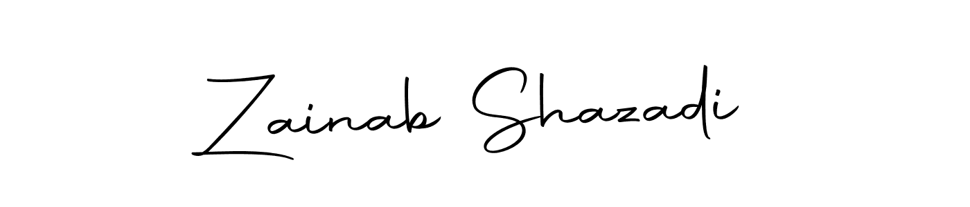 How to make Zainab Shazadi name signature. Use Autography-DOLnW style for creating short signs online. This is the latest handwritten sign. Zainab Shazadi signature style 10 images and pictures png