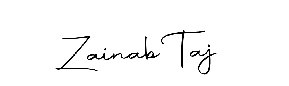 How to make Zainab Taj signature? Autography-DOLnW is a professional autograph style. Create handwritten signature for Zainab Taj name. Zainab Taj signature style 10 images and pictures png