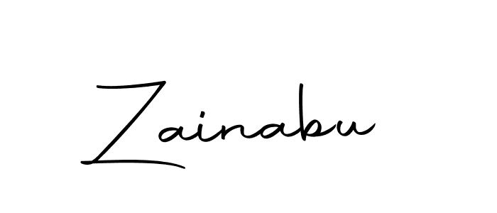 Zainabu stylish signature style. Best Handwritten Sign (Autography-DOLnW) for my name. Handwritten Signature Collection Ideas for my name Zainabu. Zainabu signature style 10 images and pictures png