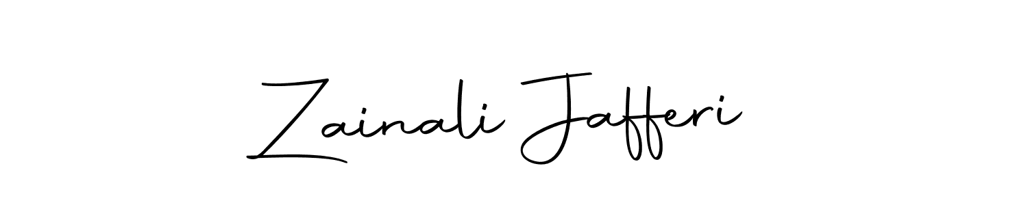 Make a beautiful signature design for name Zainali Jafferi. Use this online signature maker to create a handwritten signature for free. Zainali Jafferi signature style 10 images and pictures png