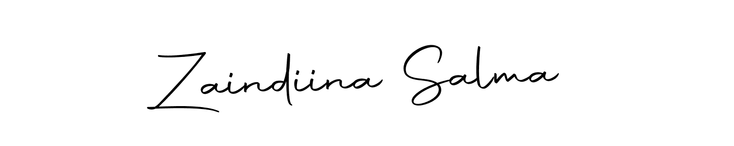 Autography-DOLnW is a professional signature style that is perfect for those who want to add a touch of class to their signature. It is also a great choice for those who want to make their signature more unique. Get Zaindiina Salma name to fancy signature for free. Zaindiina Salma signature style 10 images and pictures png