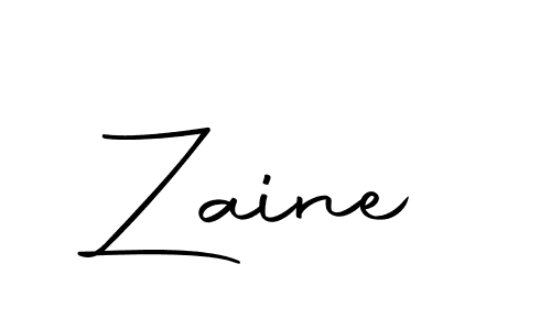 Use a signature maker to create a handwritten signature online. With this signature software, you can design (Autography-DOLnW) your own signature for name Zaine. Zaine signature style 10 images and pictures png