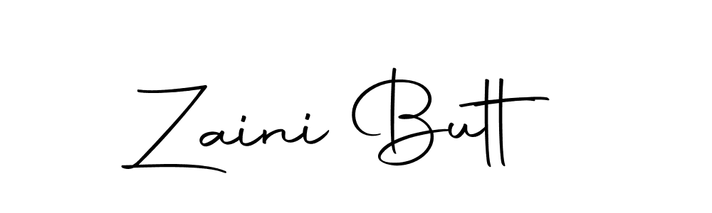 Design your own signature with our free online signature maker. With this signature software, you can create a handwritten (Autography-DOLnW) signature for name Zaini Butt. Zaini Butt signature style 10 images and pictures png