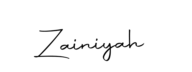 It looks lik you need a new signature style for name Zainiyah. Design unique handwritten (Autography-DOLnW) signature with our free signature maker in just a few clicks. Zainiyah signature style 10 images and pictures png