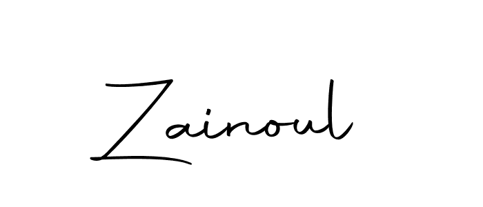 You should practise on your own different ways (Autography-DOLnW) to write your name (Zainoul) in signature. don't let someone else do it for you. Zainoul signature style 10 images and pictures png