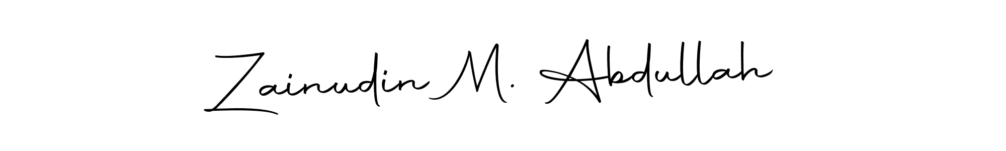 It looks lik you need a new signature style for name Zainudin M. Abdullah. Design unique handwritten (Autography-DOLnW) signature with our free signature maker in just a few clicks. Zainudin M. Abdullah signature style 10 images and pictures png