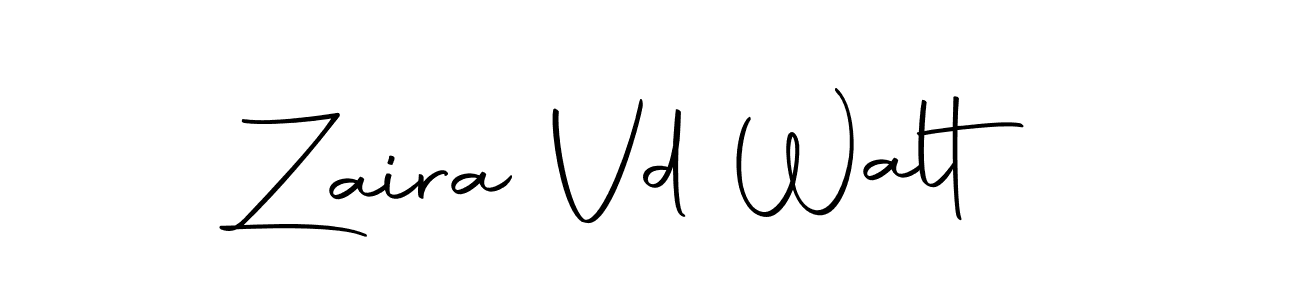 Make a beautiful signature design for name Zaira Vd Walt. Use this online signature maker to create a handwritten signature for free. Zaira Vd Walt signature style 10 images and pictures png