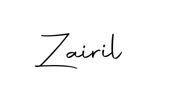 Make a beautiful signature design for name Zairil. With this signature (Autography-DOLnW) style, you can create a handwritten signature for free. Zairil signature style 10 images and pictures png