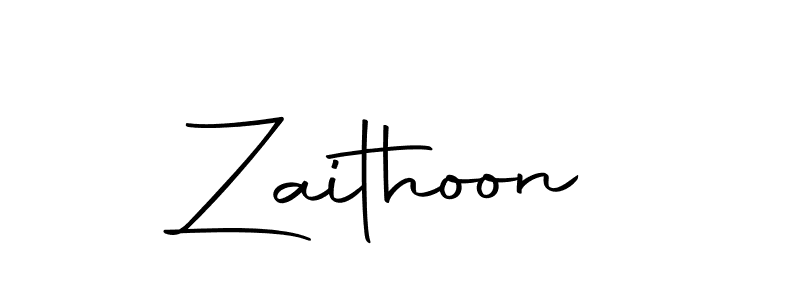 Design your own signature with our free online signature maker. With this signature software, you can create a handwritten (Autography-DOLnW) signature for name Zaithoon. Zaithoon signature style 10 images and pictures png