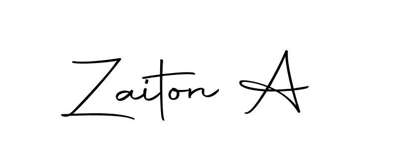 Zaiton A stylish signature style. Best Handwritten Sign (Autography-DOLnW) for my name. Handwritten Signature Collection Ideas for my name Zaiton A. Zaiton A signature style 10 images and pictures png