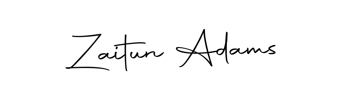 Design your own signature with our free online signature maker. With this signature software, you can create a handwritten (Autography-DOLnW) signature for name Zaitun Adams. Zaitun Adams signature style 10 images and pictures png
