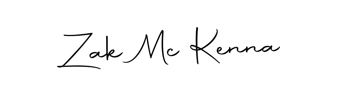 How to make Zak Mc Kenna name signature. Use Autography-DOLnW style for creating short signs online. This is the latest handwritten sign. Zak Mc Kenna signature style 10 images and pictures png