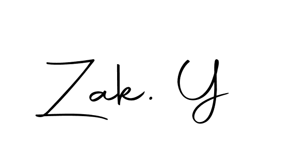 How to Draw Zak. Y signature style? Autography-DOLnW is a latest design signature styles for name Zak. Y. Zak. Y signature style 10 images and pictures png