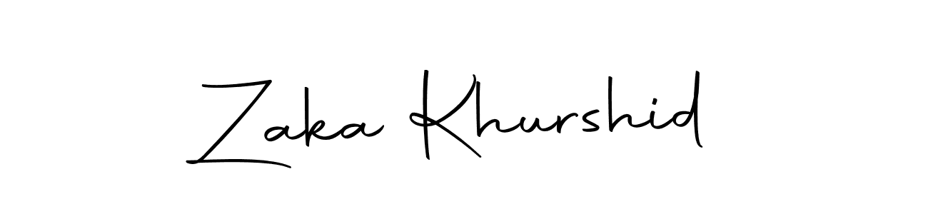 Create a beautiful signature design for name Zaka Khurshid. With this signature (Autography-DOLnW) fonts, you can make a handwritten signature for free. Zaka Khurshid signature style 10 images and pictures png