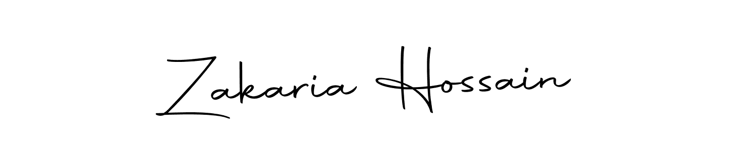 Create a beautiful signature design for name Zakaria Hossain. With this signature (Autography-DOLnW) fonts, you can make a handwritten signature for free. Zakaria Hossain signature style 10 images and pictures png