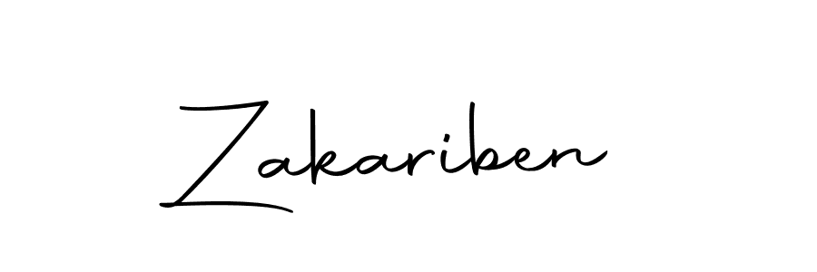 Zakariben stylish signature style. Best Handwritten Sign (Autography-DOLnW) for my name. Handwritten Signature Collection Ideas for my name Zakariben. Zakariben signature style 10 images and pictures png
