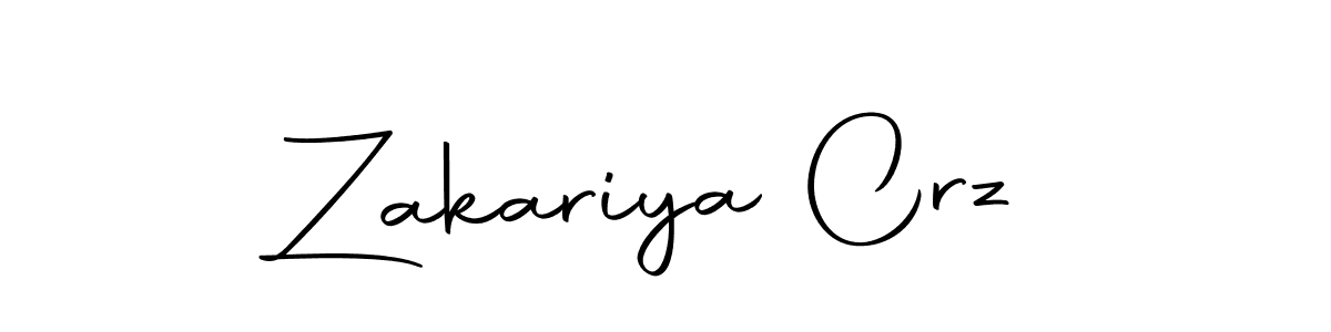 Design your own signature with our free online signature maker. With this signature software, you can create a handwritten (Autography-DOLnW) signature for name Zakariya Crz. Zakariya Crz signature style 10 images and pictures png