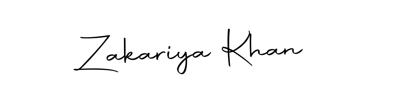 Design your own signature with our free online signature maker. With this signature software, you can create a handwritten (Autography-DOLnW) signature for name Zakariya Khan. Zakariya Khan signature style 10 images and pictures png