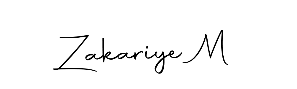 You should practise on your own different ways (Autography-DOLnW) to write your name (Zakariye M) in signature. don't let someone else do it for you. Zakariye M signature style 10 images and pictures png