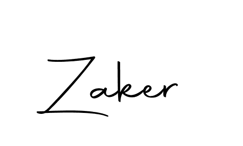 Create a beautiful signature design for name Zaker. With this signature (Autography-DOLnW) fonts, you can make a handwritten signature for free. Zaker signature style 10 images and pictures png