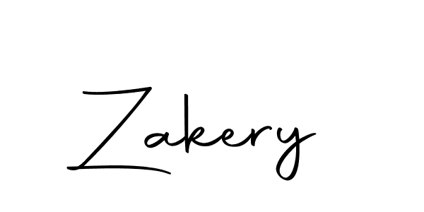 How to make Zakery name signature. Use Autography-DOLnW style for creating short signs online. This is the latest handwritten sign. Zakery signature style 10 images and pictures png