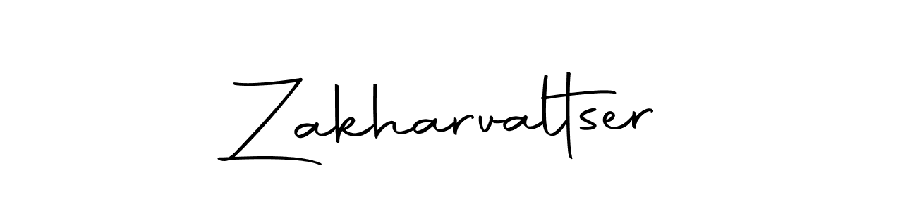 How to make Zakharvaltser name signature. Use Autography-DOLnW style for creating short signs online. This is the latest handwritten sign. Zakharvaltser signature style 10 images and pictures png