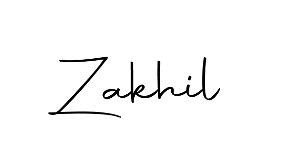 Make a beautiful signature design for name Zakhil. Use this online signature maker to create a handwritten signature for free. Zakhil signature style 10 images and pictures png