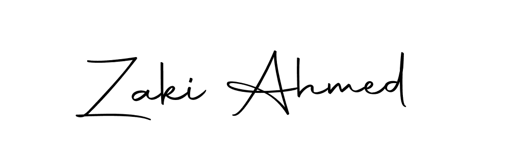 The best way (Autography-DOLnW) to make a short signature is to pick only two or three words in your name. The name Zaki Ahmed include a total of six letters. For converting this name. Zaki Ahmed signature style 10 images and pictures png