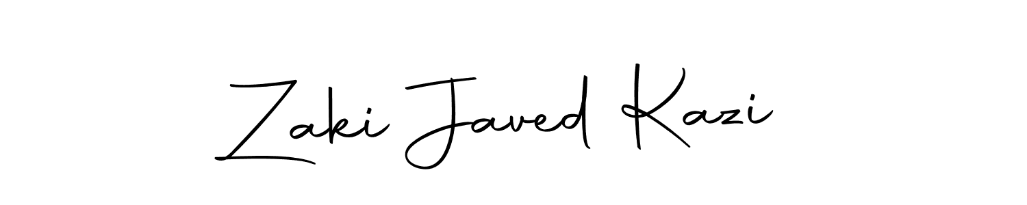 if you are searching for the best signature style for your name Zaki Javed Kazi. so please give up your signature search. here we have designed multiple signature styles  using Autography-DOLnW. Zaki Javed Kazi signature style 10 images and pictures png
