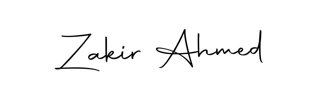 How to make Zakir Ahmed signature? Autography-DOLnW is a professional autograph style. Create handwritten signature for Zakir Ahmed name. Zakir Ahmed signature style 10 images and pictures png