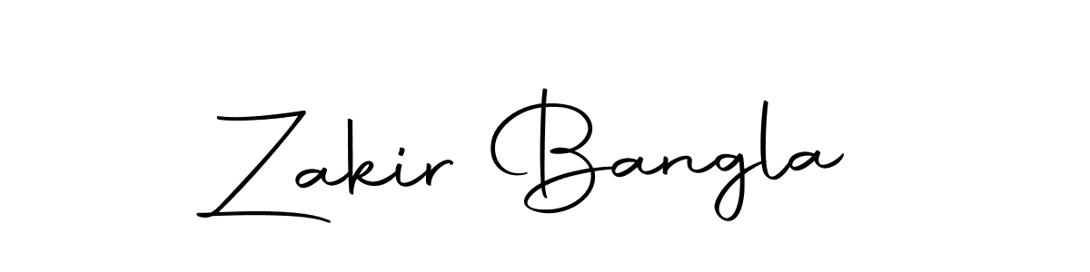 Use a signature maker to create a handwritten signature online. With this signature software, you can design (Autography-DOLnW) your own signature for name Zakir Bangla. Zakir Bangla signature style 10 images and pictures png