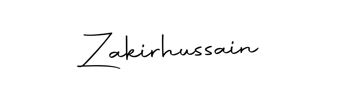 Create a beautiful signature design for name Zakirhussain. With this signature (Autography-DOLnW) fonts, you can make a handwritten signature for free. Zakirhussain signature style 10 images and pictures png