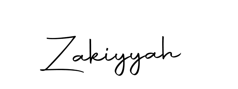 Use a signature maker to create a handwritten signature online. With this signature software, you can design (Autography-DOLnW) your own signature for name Zakiyyah. Zakiyyah signature style 10 images and pictures png