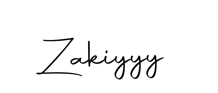Design your own signature with our free online signature maker. With this signature software, you can create a handwritten (Autography-DOLnW) signature for name Zakiyyy. Zakiyyy signature style 10 images and pictures png