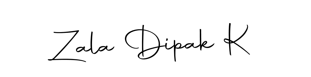Make a beautiful signature design for name Zala Dipak K. Use this online signature maker to create a handwritten signature for free. Zala Dipak K signature style 10 images and pictures png