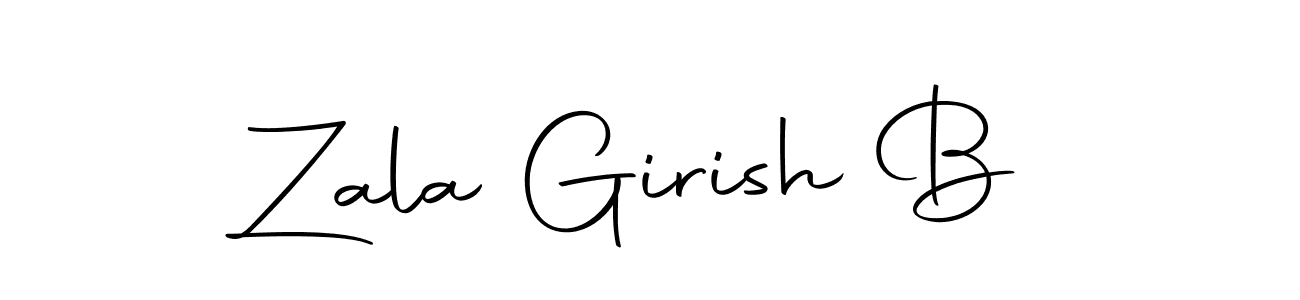 The best way (Autography-DOLnW) to make a short signature is to pick only two or three words in your name. The name Zala Girish B include a total of six letters. For converting this name. Zala Girish B signature style 10 images and pictures png
